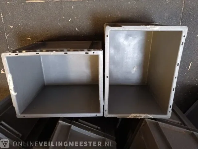 Ca.50x opslagbakken, grijs / chroom - afbeelding 2 van  5