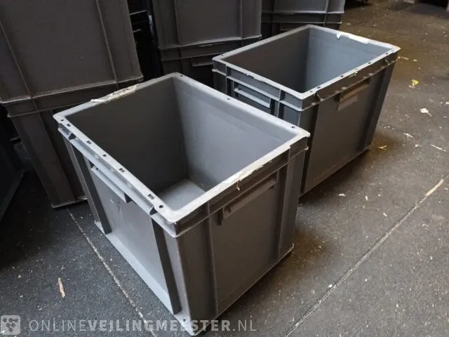 Ca.50x opslagbakken, grijs / chroom - afbeelding 3 van  5