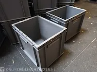 Ca.50x opslagbakken, grijs / chroom - afbeelding 3 van  5