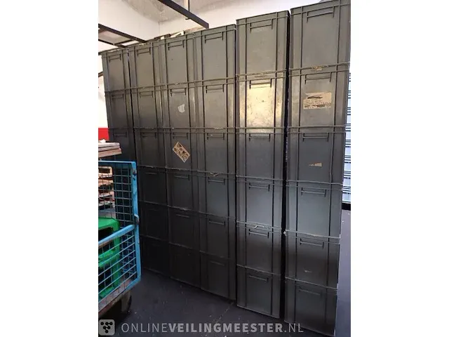Ca.50x opslagbakken, grijs / chroom - afbeelding 4 van  5