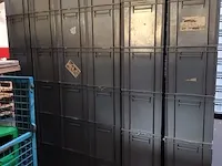 Ca.50x opslagbakken, grijs / chroom - afbeelding 4 van  5