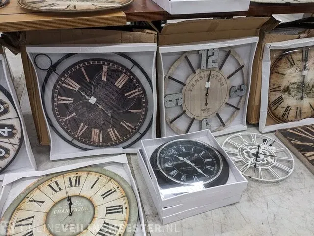 Ca.50x wandklok o.a. riverdale, kensington, meerdere kleuren - afbeelding 14 van  21