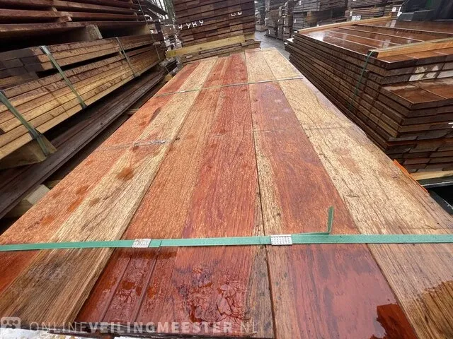 Ca,53x walaba hardhouten planken geschaafd, 16x140mm, lengte 200cm - afbeelding 1 van  3