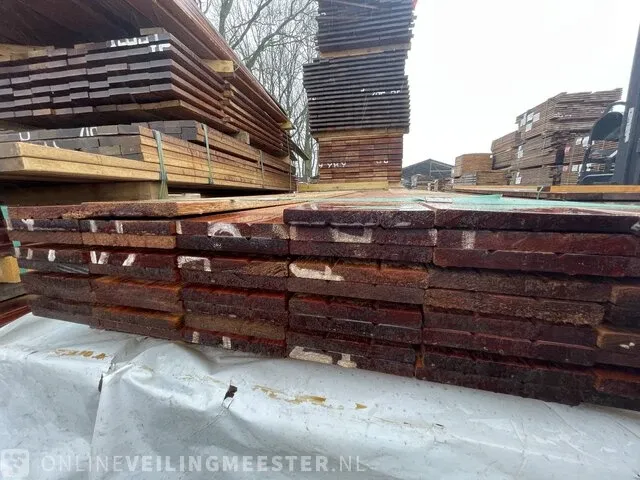 Ca,53x walaba hardhouten planken geschaafd, 16x140mm, lengte 200cm - afbeelding 3 van  3