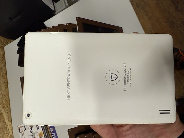 Ca.65x menukaart tablet tabletmenukaart, version 2.0, wit - afbeelding 4 van  5