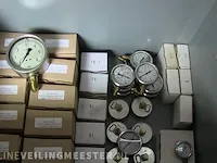 Ca.70x rvs manometers, messing aansluitingen, diverse formaten en meetbereiken manfred junnemann, diversen, rvs-messing - afbeelding 4 van  6