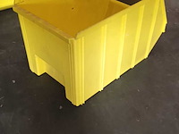 Ca.75x magazijnbakken met grijp opening overtoom, geel - afbeelding 2 van  8