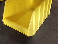 Ca.75x magazijnbakken met grijp opening overtoom, geel - afbeelding 3 van  8