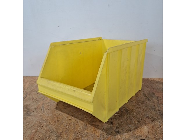 Ca.75x magazijnbakken met grijp opening overtoom, geel - afbeelding 5 van  8