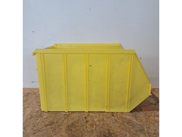 Ca.75x magazijnbakken met grijp opening overtoom, geel - afbeelding 7 van  8
