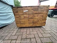 Ca.77x basralocus hardhouten vlonderplanken , 27x145mm, lengte 155cm - afbeelding 3 van  4