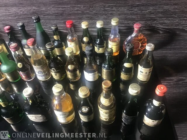 Ca.78x mini flesjes cognac diverse merken - afbeelding 10 van  11