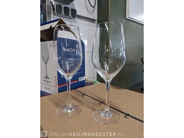 Ca.90x wijnglas arcoroc, minéral 45cl - afbeelding 2 van  4