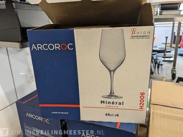 Ca.90x wijnglas arcoroc, minéral 45cl - afbeelding 4 van  4