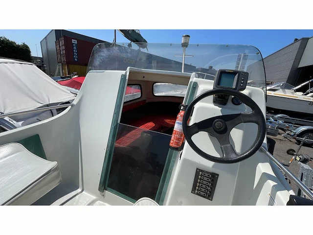 Cabin boat 40 hp mercury open deck consoleboot en visboot - afbeelding 5 van  10