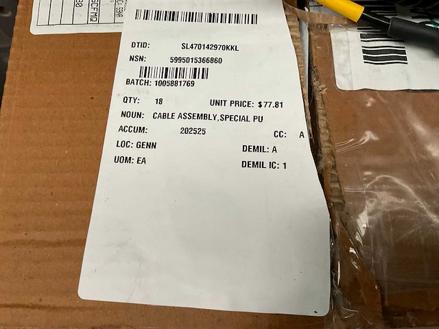 Cable assembly (18x) - afbeelding 4 van  5