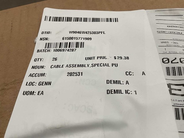 Cable assembly (26x) - afbeelding 4 van  4