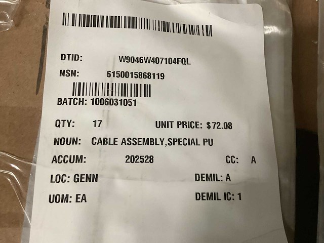 Cable assembly (8x) - afbeelding 4 van  4