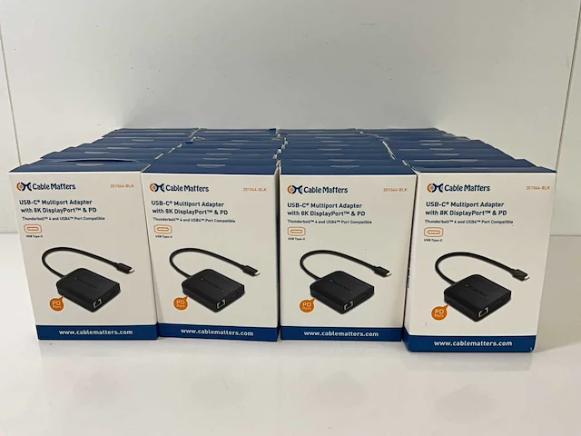 Cable matters (201046-blk) usb-c multiport adapter with 8k displayport & pd (new) (40x) - afbeelding 4 van  10