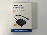 Cable matters (201046-blk) usb-c multiport adapter with 8k displayport & pd (new) (40x) - afbeelding 7 van  10