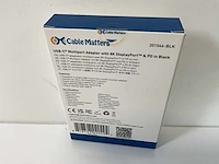 Cable matters (201046-blk) usb-c multiport adapter with 8k displayport & pd (new) (40x) - afbeelding 8 van  10