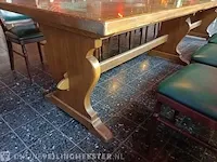 Cafe stamtafel sportcafe radix, ca. 9000 oude stuivers ingegoten in epoxi hars - afbeelding 2 van  10