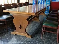 Cafe stamtafel sportcafe radix, ca. 9000 oude stuivers ingegoten in epoxi hars - afbeelding 4 van  10