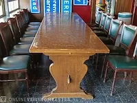 Cafe stamtafel sportcafe radix, ca. 9000 oude stuivers ingegoten in epoxi hars - afbeelding 5 van  10
