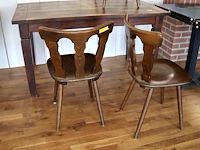 Cafe tafel + 4 stoelen - afbeelding 3 van  4