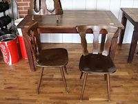 Cafe tafel + 4 stoelen - afbeelding 3 van  4