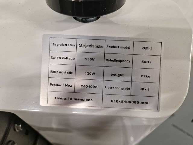 Cake decoreer machine - gm-1 - afbeelding 2 van  2