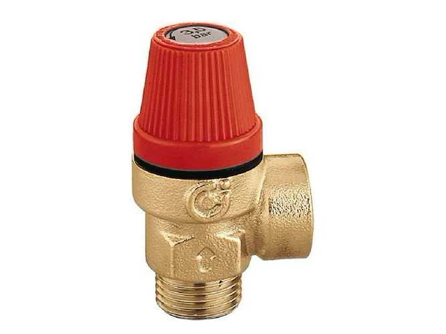 Caleffi 312 veiligheidsklep 1/2" buitendraad 8 bar (25x) - afbeelding 6 van  6