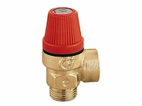 Caleffi 312 veiligheidsklep 1/2" buitendraad 8 bar (25x) - afbeelding 6 van  6