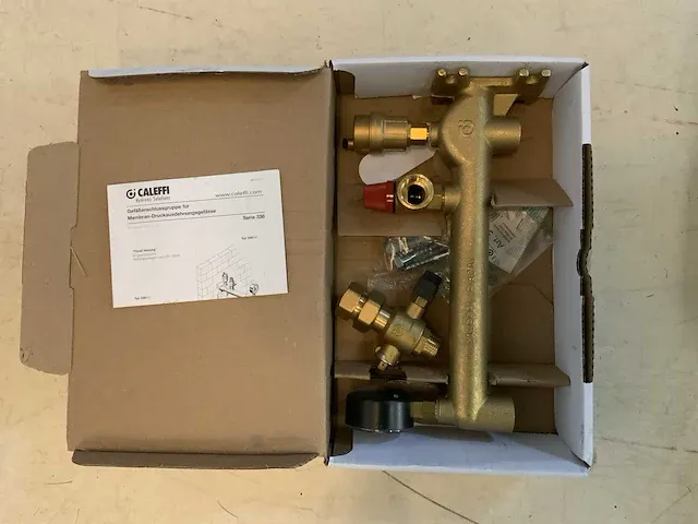 Caleffi 336 expansievatconsole 3/4" messing - afbeelding 1 van  1