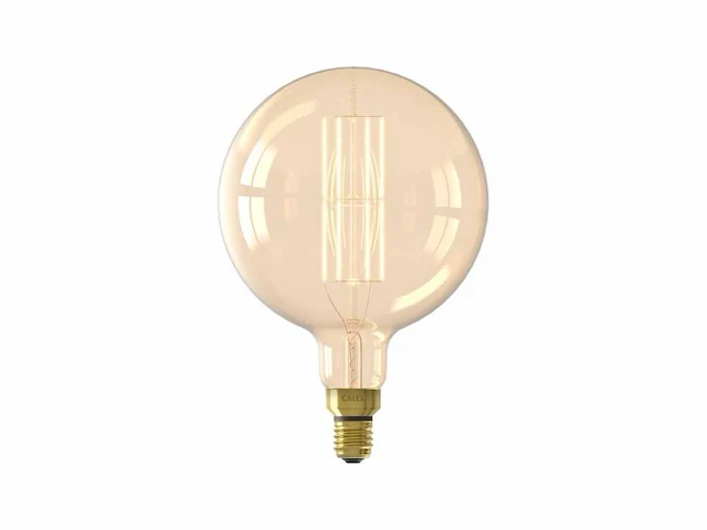 Calex megaglobe xxl goud - e27 led lamp - afbeelding 1 van  2