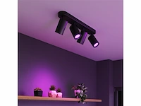 Calex smart plafondlamp 4-lichts slimme opbouwspot ovaal zwart - afbeelding 4 van  4