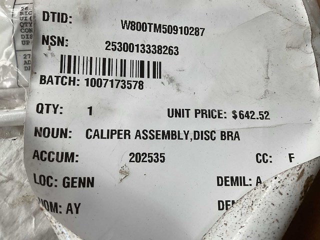 Caliper assembly - afbeelding 5 van  5