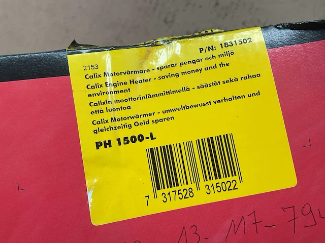 Calix ph 1500-l engine heater - afbeelding 4 van  4