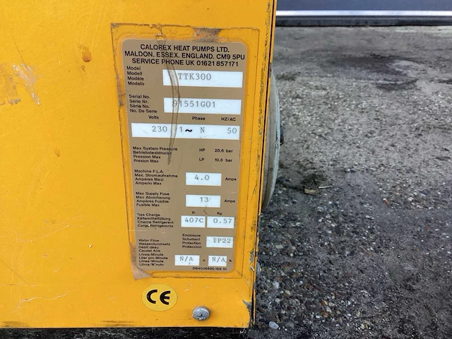 Calorex ttk300 bouwdroger - afbeelding 6 van  7