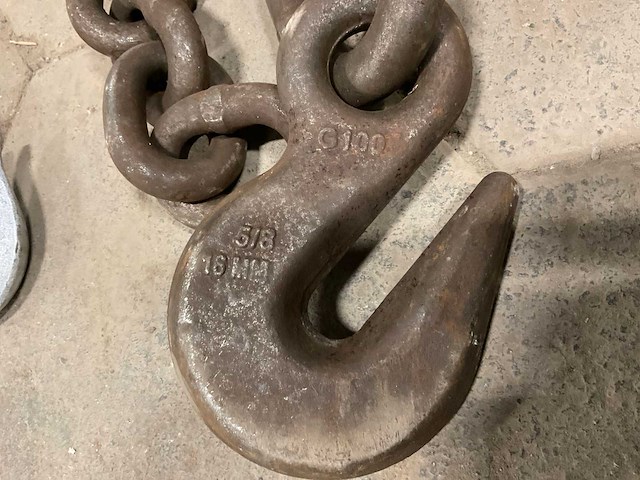 Campbell 5/8 16mm ketting met haak - afbeelding 3 van  3