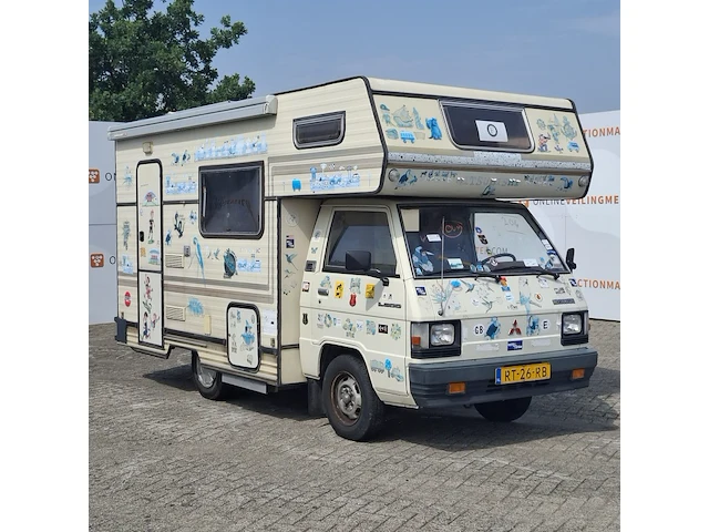 Camper mitsubishi, l 300 kampeerwagen, beige, bouwjaar 1987 - afbeelding 23 van  40