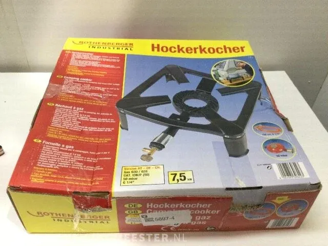 Campingkookpit op gas rothenberger, 1500001392, zwart - afbeelding 2 van  3