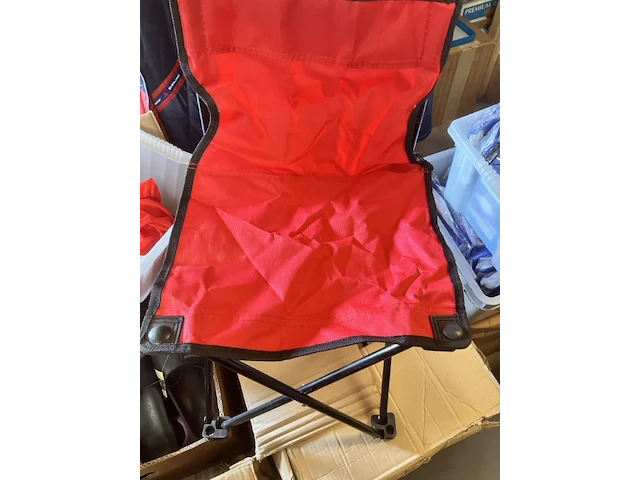 Campingstoeltje rood - afbeelding 1 van  7