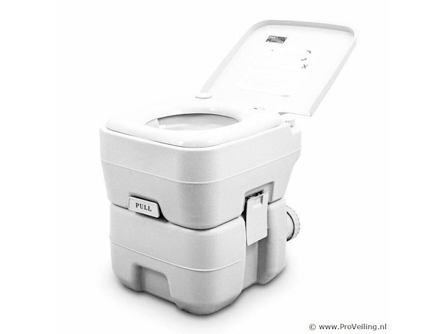 Campingtoilet / kampeer wc 20 liter 41,5 x 36,5 x 42cm - afbeelding 2 van  5