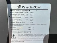 Canadian solar - set van 12 gebruikte zonnepanelen (245 wp) en gebruikte jfy sunseed 3000tl omvormer - afbeelding 4 van  5