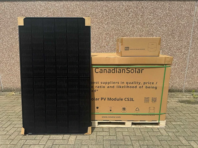 Canadian solar - set van 36 full black zonnepanelen (355 wp) met saj 12.0 omvormer met wifi (3-fase) - afbeelding 1 van  8