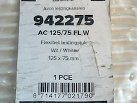 Canalit 942275 ac 125/75 fl w flexibele leidingstuk wit - 125x75 mm - afbeelding 3 van  3