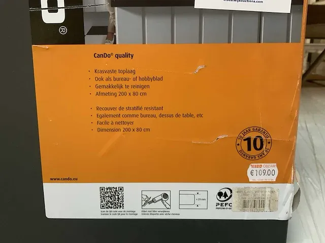 Cando antraciet meubelpaneel 30mm - afbeelding 3 van  4