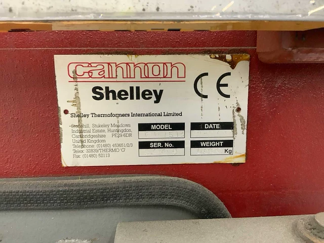 Cannon shelley pf 1513 thermoformingmachine - afbeelding 90 van  90