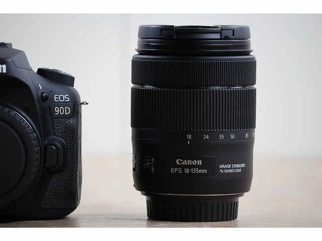 Canon - eos 90d + ef-s 18-135mm f/3.5-5.6 lens - fotocamera - afbeelding 3 van  9